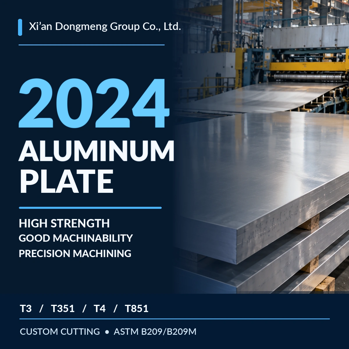 Placa de aluminio 2024